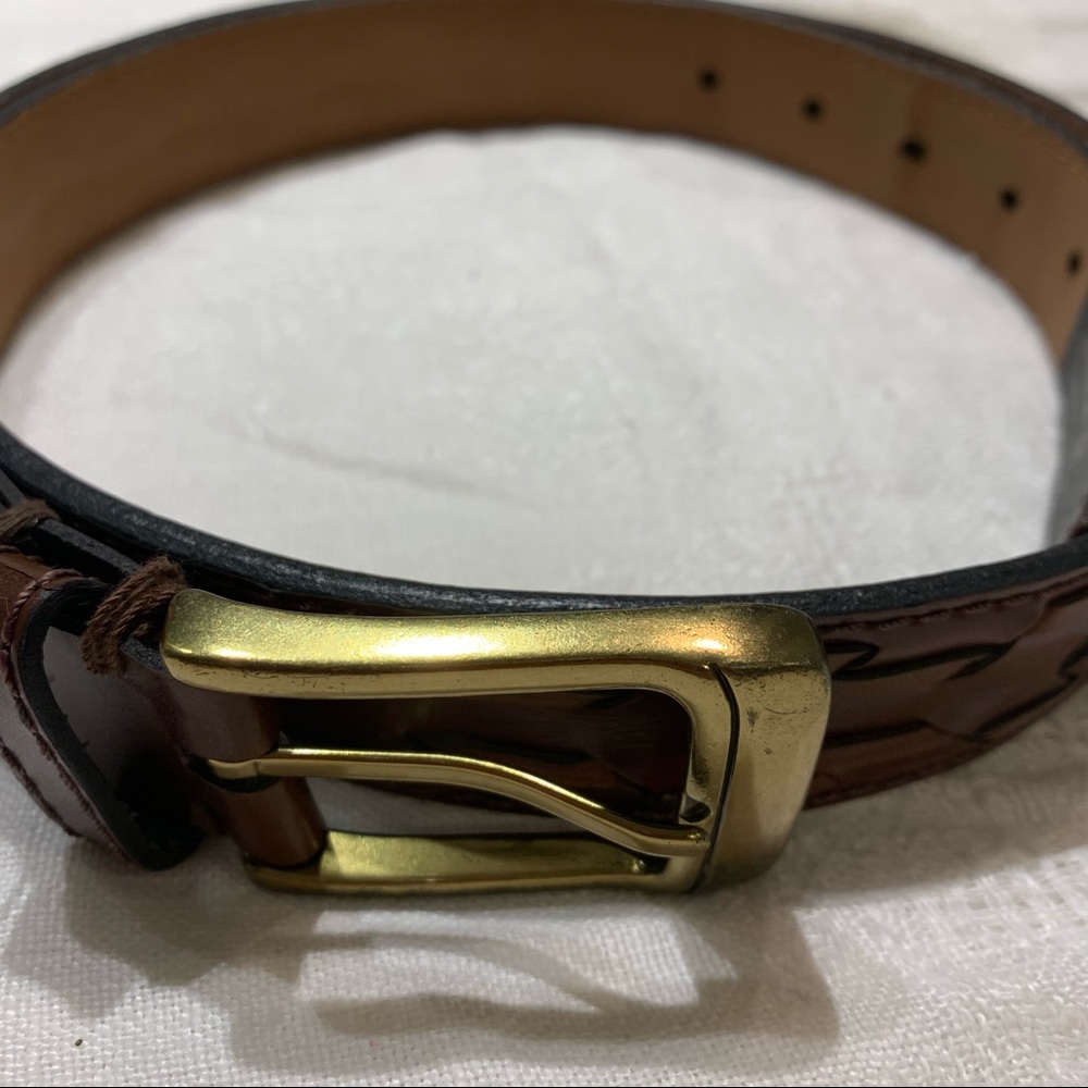 GEORGE genuine leather belt, color is Brown, size 38/95